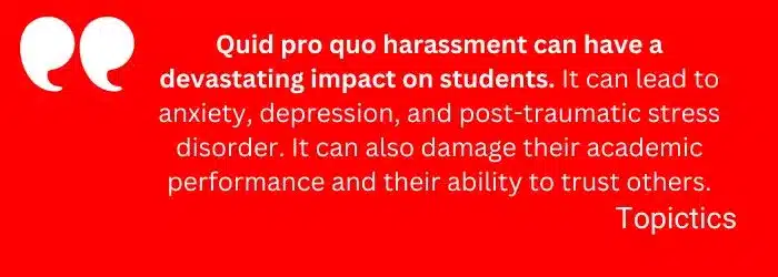 Quote Explaining Quid Pro Quo Harassment Under Title IX