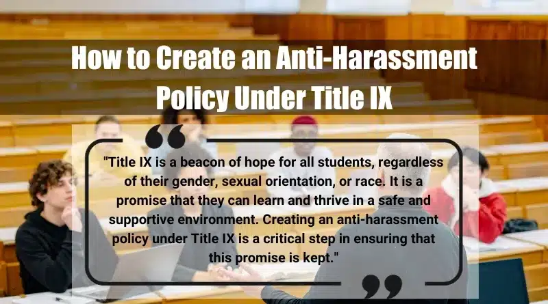 Anti-harassment Policy Under Title IX Featured