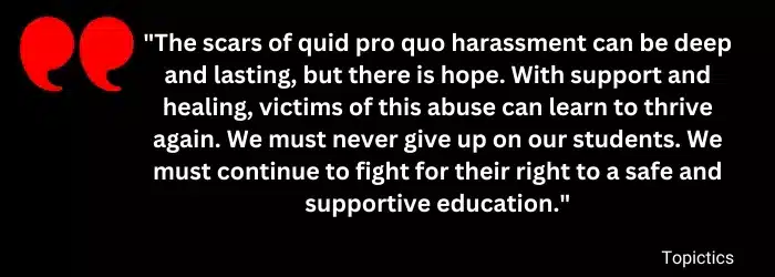Quotes of Topictics on Ways to Prevent Quid Pro Quo Harassment Under Title IX