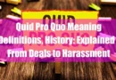 Quid Pro Quo Meaning Definitions History Explained