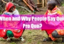 When and Why People Say Quid Pro Quo