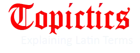 Topictics Logo Explaining Unique Latin Terms